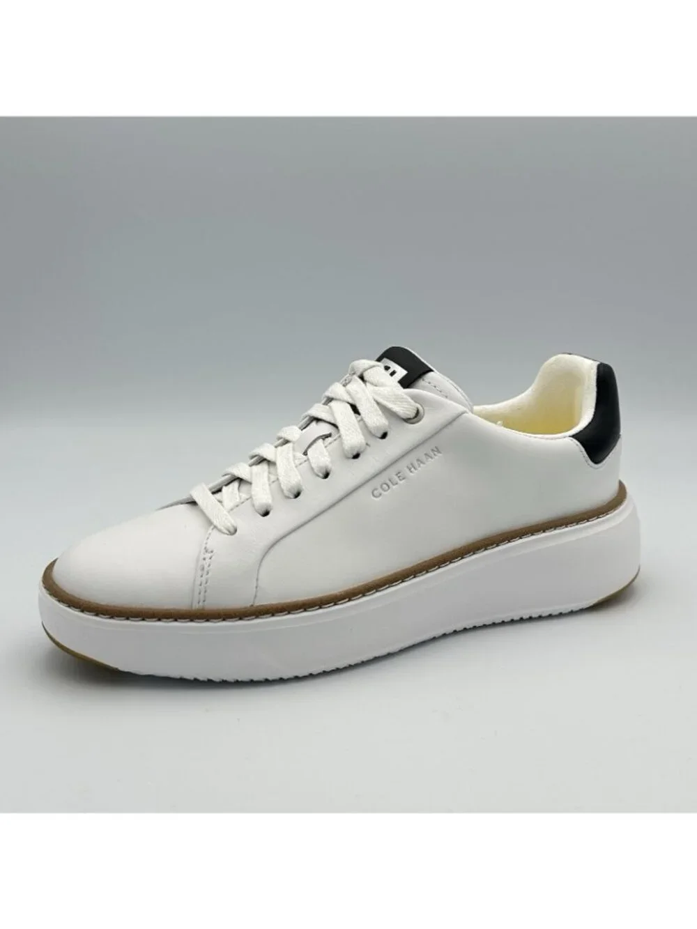 Cole Haan GrandPro Topspin Sneaker Women’s Size 5.5 White Leather Shoes W22707 - Picture 10 of 11